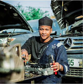 Professional mechanic Kofi Mensah