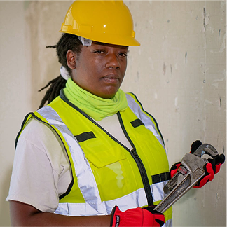 Professional plumber Adwoa Sarfo